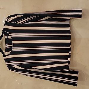 WOMEN'S BRAND NEW ZARA PINSTRIPE SHIRT BLOUSE TOP SIZE MEDIUM $50